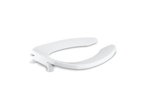 Kohler K-4670-C-0 Lustra Elongated Toilet Seat with Check Hinge, White