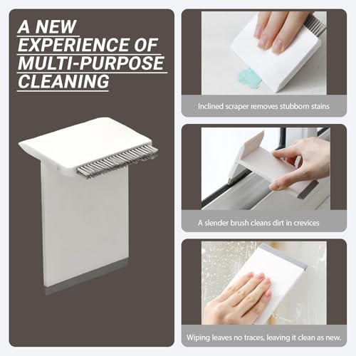 3-in-1 Mini Sink Squeegee & Brush - Streak-Free Cleaning Tool