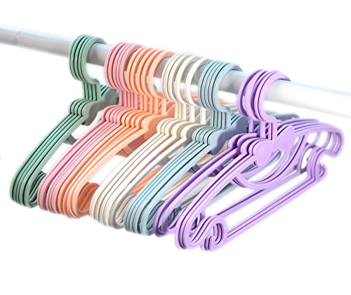 YYaaloa 10pcs Pink Baby & Toddler Plastic Clothes Hangers