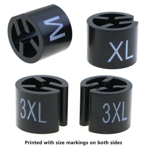 180PCS Round Plastic Hanger Size Marking Buttons for Clothing