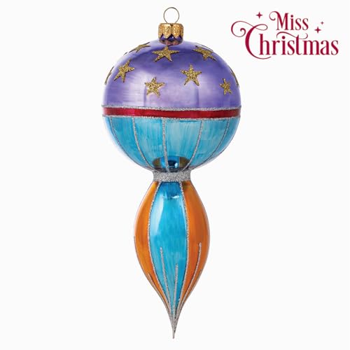 Miss Christmas 2026 Vintage Fair Starlight Freeblown Christmas Tree Ornament - Handcrafted in Poland