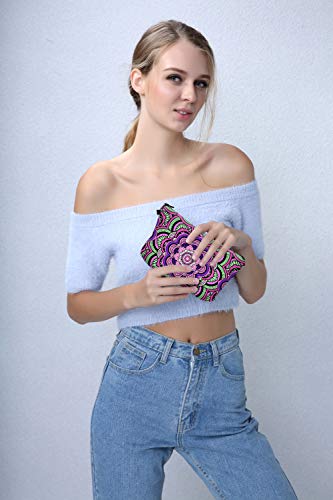 Deanfun Waterproof Mandala Flower Cosmetic Bag & Travel Toiletry Pouch