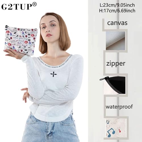 G2TUP Ice Hockey Cosmetic Bag Makeup Case for Hockey Players