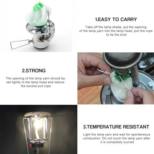 20Pcs Lantern Mantles Propane Lantern Mantles, Soft Light Propane Lampshades for Outdoor Camping Lights gas lantern kerosene lantern Mantles U-Shaped Gas Shade Propane Lantern for Camping.