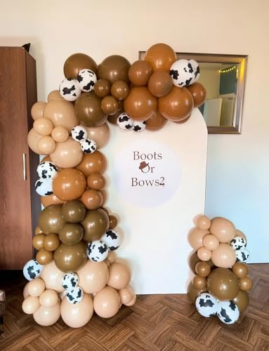 Western Cow Print Balloon Arch Kit - Cowboy Party Decorations