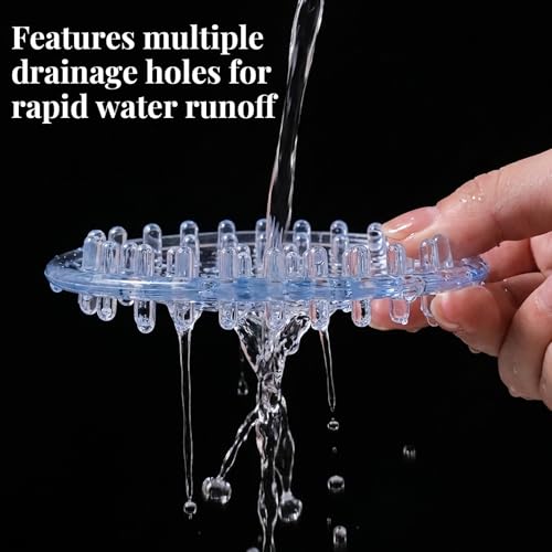 Clear Plastic Soap Holder & Soap Saver Tray - 2-Pack Reversible Dish