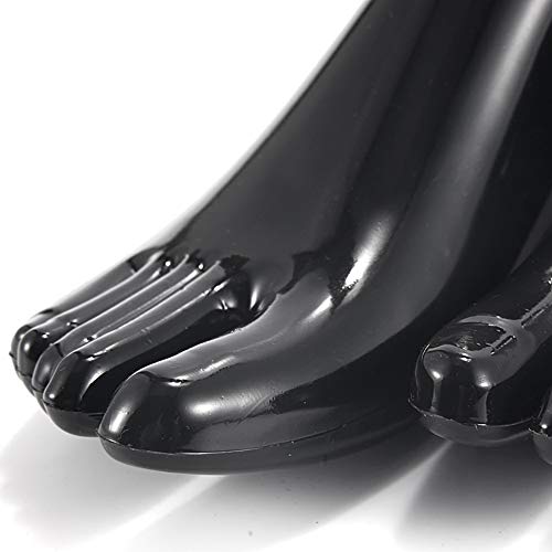 Female Plastic Foot Mannequin Model for Shoe and Sandal Display - Black