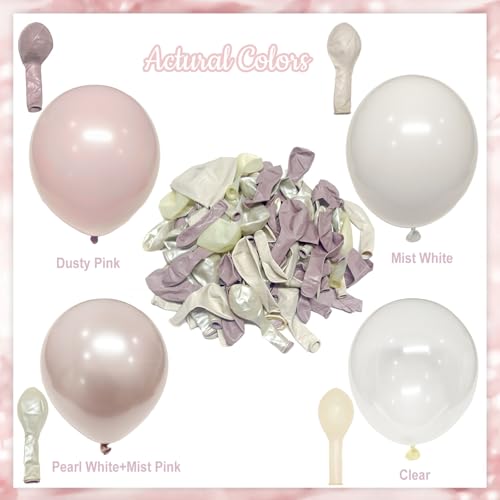 Dusty Pink Balloon Arch Kit - Light Pink Garland for Parties