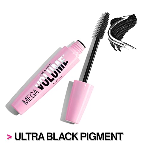 wet n wild Mega Volume Waterproof Mascara, Very Black, Pack of 2