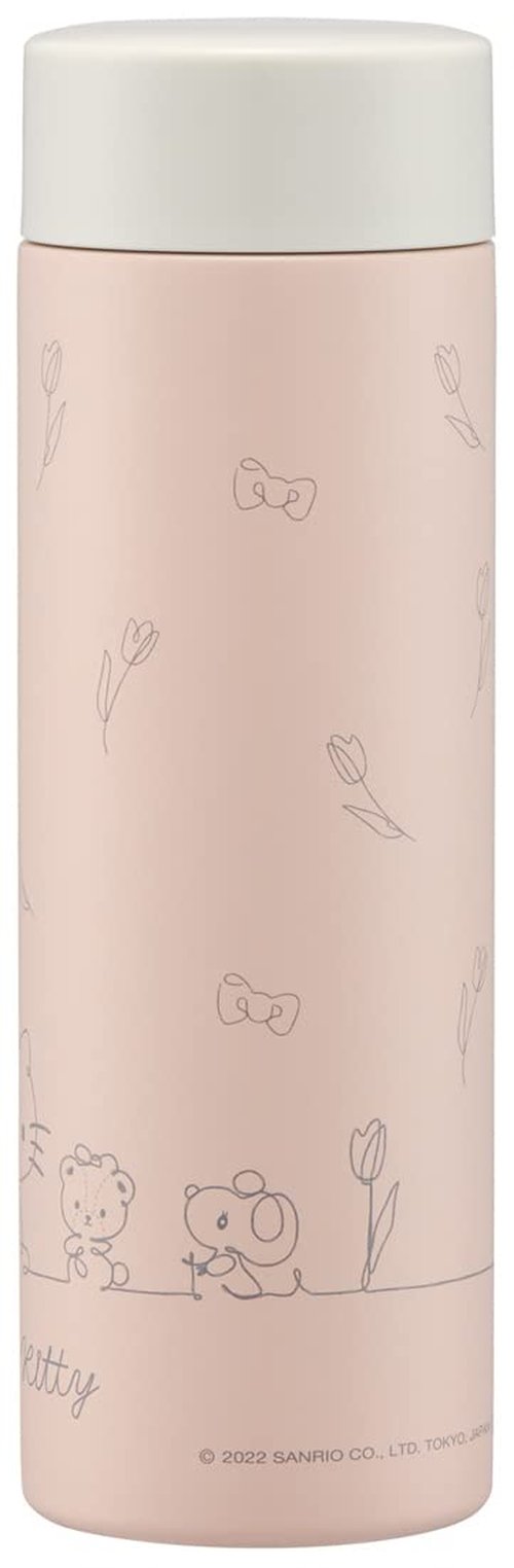 Skater STYL4-A Hello Kitty Mug Bottle, Line Design, 11.8 fl oz (350 ml), Ultra Lightweight, Stainless Steel Water Bottle, Sanrio