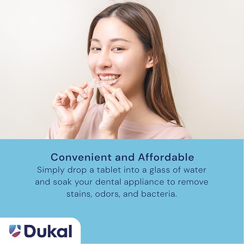 Dukal DawnMist Antibacterial Denture Cleaning Tablets 40 Count