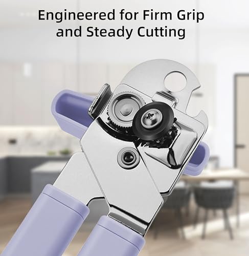 Grape Manual Can Opener - Ergonomic, Reinforced Blade, Safe Grip