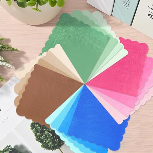 Gradient Brown Cocktail Napkins 120PCS 2-Ply Disposable Party Beverages