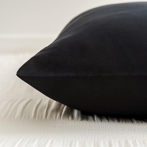 NiNi ALL Black Body Pillow Case 20x54 Inches - Soft Microfiber