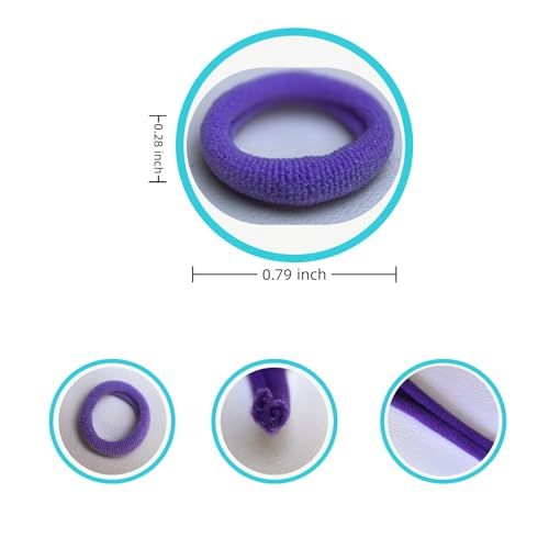 Bomeirc 150PCS Seamless Hair Bands Soft Elastic No-Slip Hair Ties
