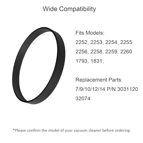 JIEPRO Replacement Vacuum Belts for Bissell CleanView & PowerLifter (2 Pack)