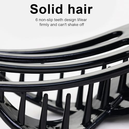 Large Hair Claw Clips Set 4 PCS Non-Slip Acrylic French Hair Clips for Thick Hair