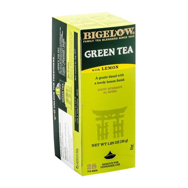 Bigelow Green Tea with Lemon - 28 Tea Bags (Pack of 6)