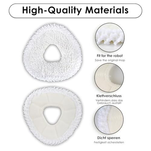 3 Pack Microfiber Mop Pads for Narwal Freo Robot Vacuum Cleaner