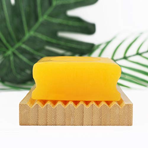Eco-Friendly Bamboo Soap Dish - Stylish Wooden Holder for Bathroom & Kitchen