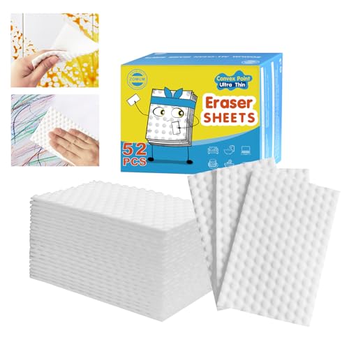 Zomum Magic Sponge Eraser Sheets, 52 PCS Convex Point Melamine Cleaning Wipes
