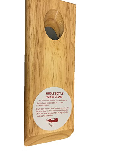 Franmara Real Wood Gravity Defying Wine Bottle Stand