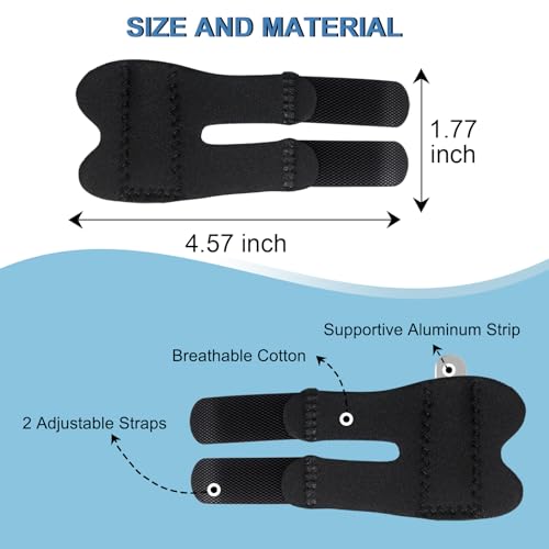 5Pcs Thumb Splints, Trigger Finger Splint, Finger Brace for Arthritis, Straightening, Broken, Finger Support Fits Thumb - Middle - Ring - Index - Pinky Fingers