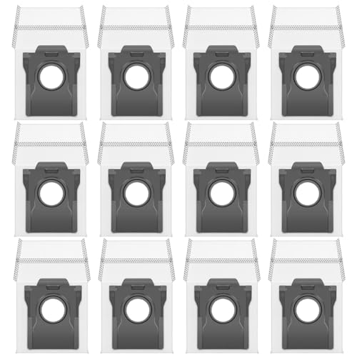 12 Pack Replacement Dust Bags for Dreame Robot Vacuums L40, X50