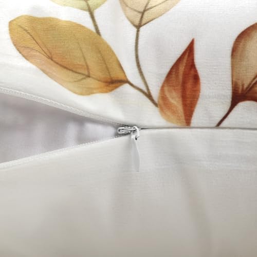 Autumn Decorative Throw Pillow Covers - Set of 4, 18x18 Inches