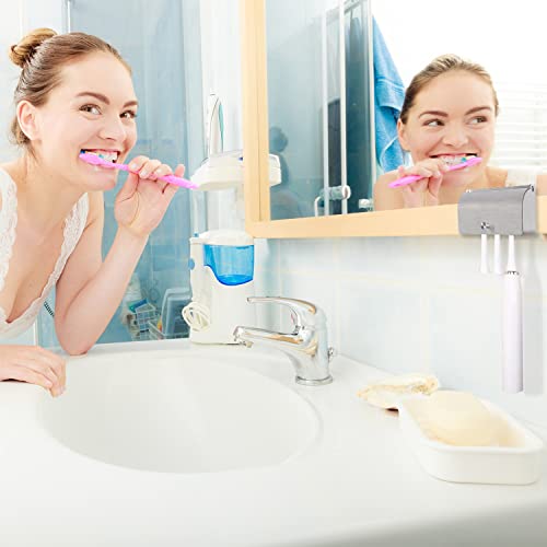 304 Stainless Steel Toothbrush Holder - 4 Slot Wall Mounted Organizer