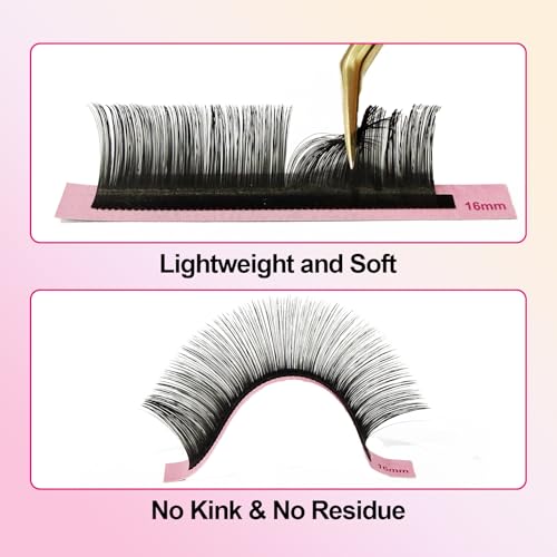 FAIRYTIS Cashmere Lash Extensions Matte Black Individual Eyelashes Tray