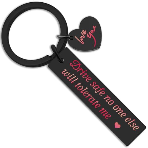 Drive Safe Keychain for Him | Unique Gift for Husband & Boyfriend