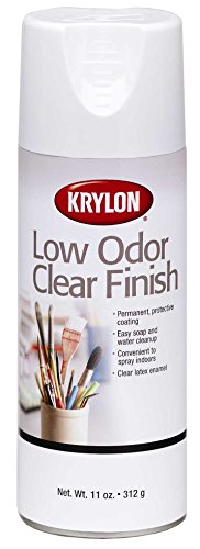 Krylon Clear Gloss Finish Aerosol Spray - Low Odor, 11 Oz