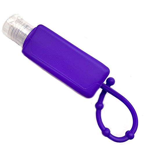 5-Pack 30ml Refillable Silicone Travel Bottles with Hanging Cases
