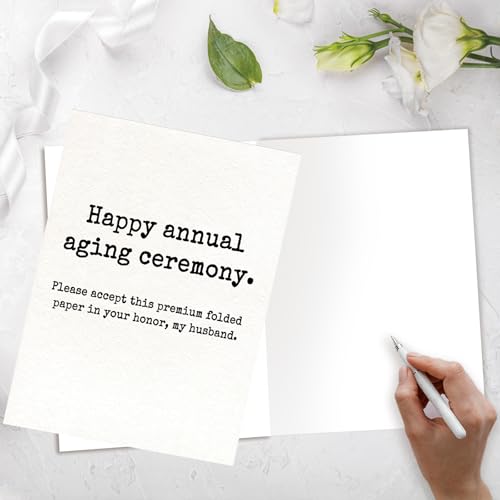 Funny Sarcastic Birthday Card for Husband from Wife