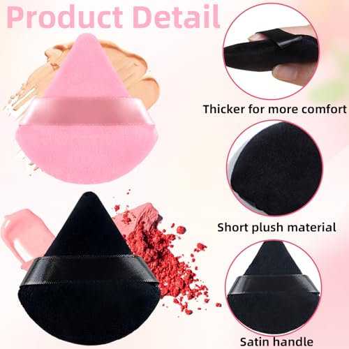 6PCS Triangle Powder Puff Set Soft Makeup Sponges for Foundation