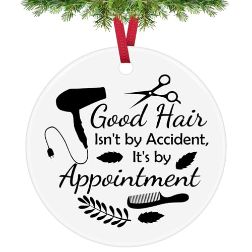 Funny Hair Stylist Christmas Ornament - Gift for Hairdressers