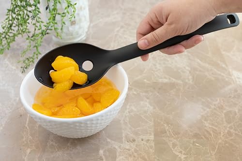 Fox Run Nylon Slotted Serving Spoon - 13" Heat Safe & Dishwasher Safe