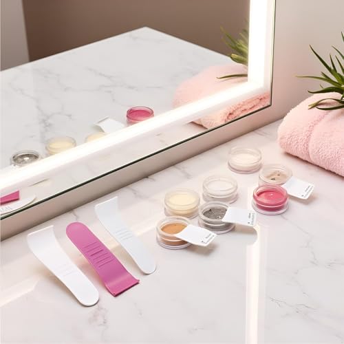 ZLmoue 6 Pcs Reusable Non-Stick Hair Wax Applicator Spatulas