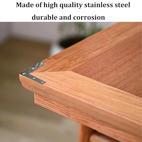 Heavy-Duty Flat L Brackets 120mm - 2PCS Steel Corner Support