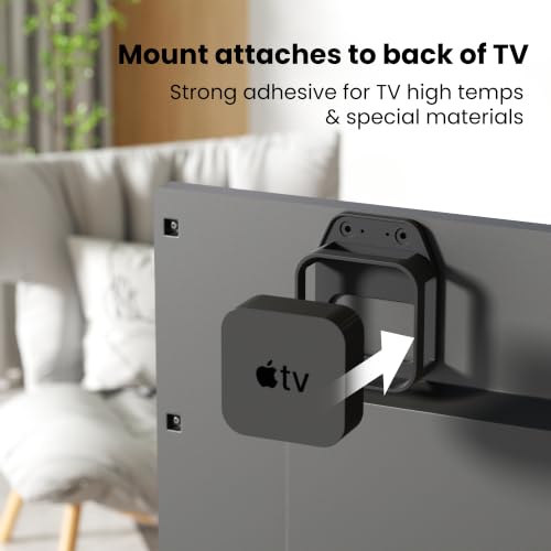Silicone TV Mount for All Apple TV Generations - No Drill, Wall-Mounted, Anti-Scratch