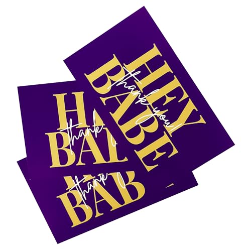 Thank You Cards for Small Business - 100 Pack, Purple Design