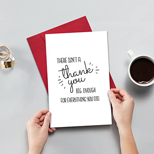 Ogeby Funny Thank You Card for Men & Women - Cute Greeting Card