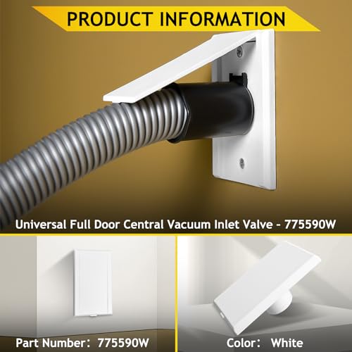 Central Vacuum Inlet Valve Replacement for ElectraValve 775595V3W