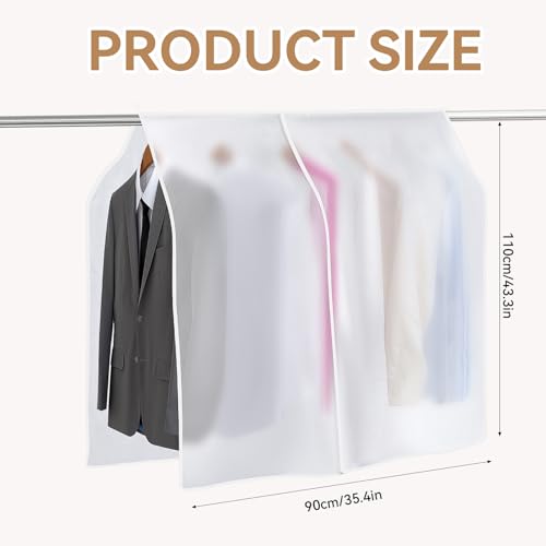 Bruislard Garment Rack Cover - Waterproof Hanging Clothes Organizer, 35x43 in