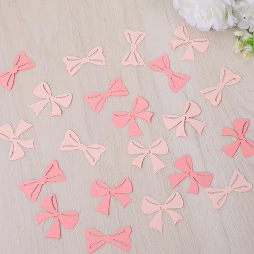 Pink Bow Table Confetti - 100 PCS Coquette Party Decorations