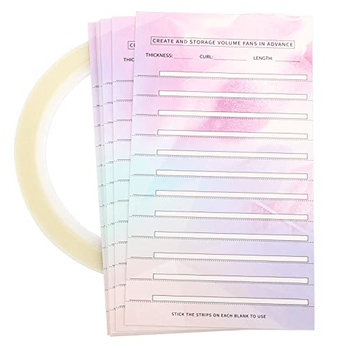 10PCS Eyelash Extension Storage Cards with Double-Sided Tape