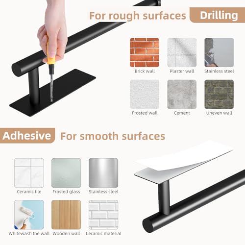 Square Black Stainless Steel Paper Towel Holder - Under Cabinet