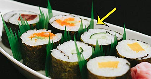 1000pcs Sushi Grass Baran Garnish - Food Divider for Bento & Sashimi