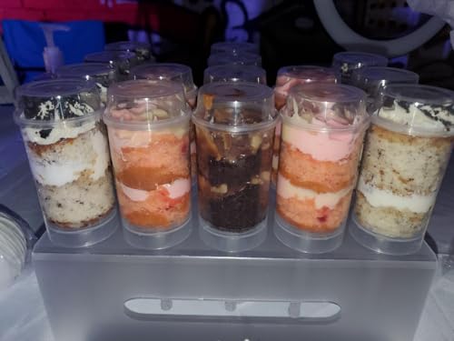 Cake Push Pop Containers with Lids - 10 Pack Food-Grade Dessert Molds